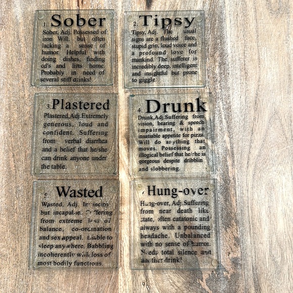 Glass Drink Coasters - Picture 1 of 7